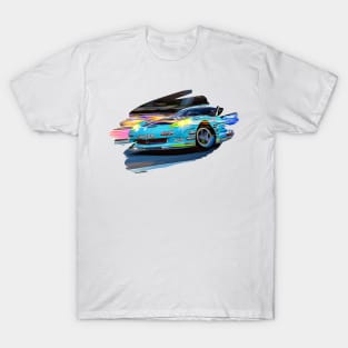 Corvette Drift Art Print T-Shirt